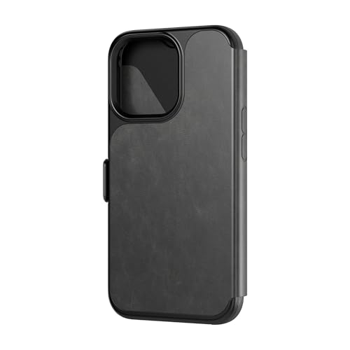 tech21 T21-9206 Evo Portefeuille pour iPhone 13 Pro - Etui Portefeuille avec Espace pour Deux Cartes bancaires et Protection Multi-Chute de 12 Pieds - Noir