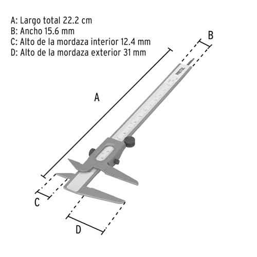 Vernier Metálico 20 Imagen adicional
