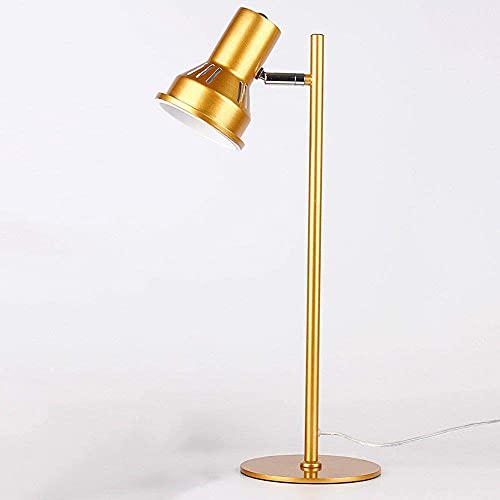 Lampe de travail industrielle dorée en fer avec éclairage post-moderne bureau