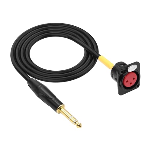 Câble XLR vers TRS 6,35 mm avec signal stéréo équilibré anti-interférence 1 m