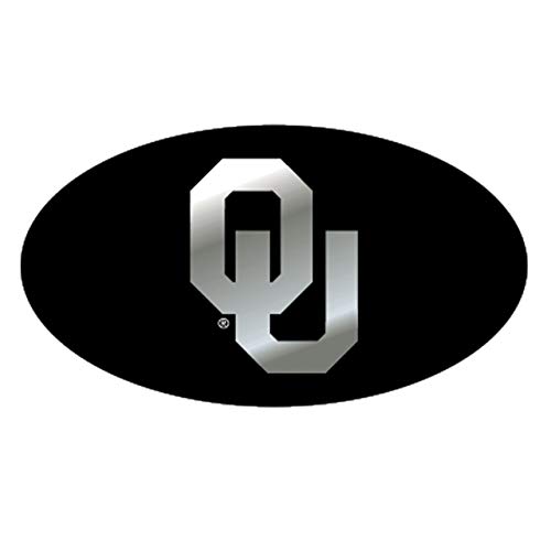 OKLAHOMA SOONERS Black Mirrored OU Hitch Receiver Cover