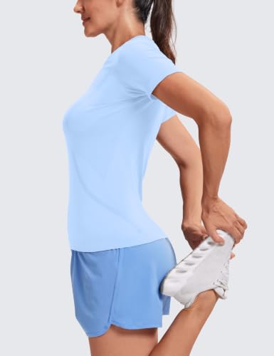 Image of MathCat Seamless Short Sleeve Workout Tops for Women