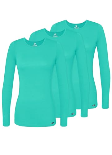 Adar underscrubs for women 3-pack long sleeve tee