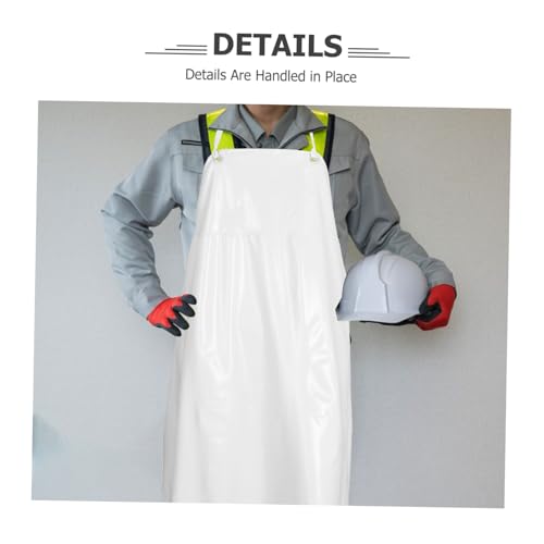 HEALEEP Delantal sin Mangas 110x80 Cm Pvc Industrial Resistente Agua y Productos Químicos Unisex para Cocina Comercial Limpieza y Carpintería - imagen 3