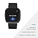 Fitbit Versa 2 Smartwatch Carbon (Black) with Bonus Bands (Olive)