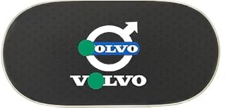 Silicone Non-Slip Car Dashboard Mat - Black Compatible with Volvo - Size 31cm by 15cm