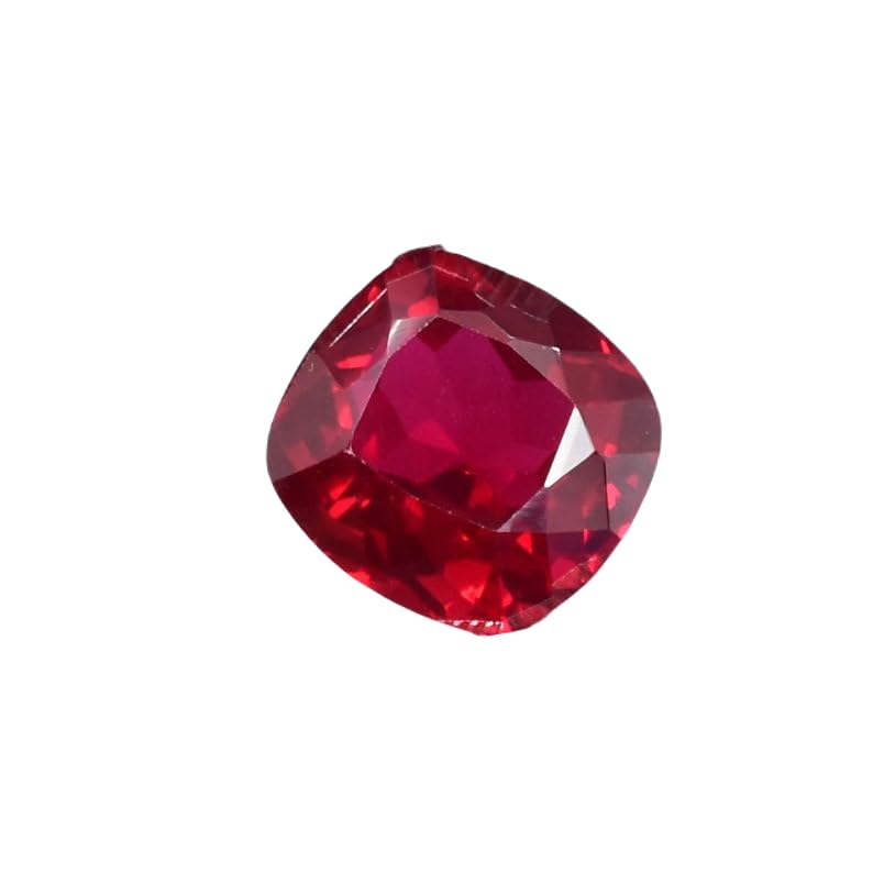 Gemme rubis naturel de forme coussin pour fabrication de bijoux