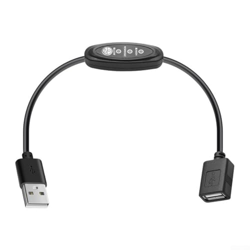 Cable USB de 5 V con interruptor de tres velocidades para ventilador y para control de velocidad de luz LED con núcleo de alambre de cobre puro para una transmisión de energía eficiente