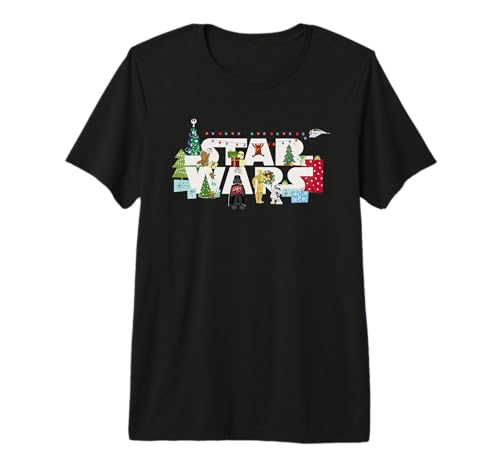 T-shirt Star Wars de Noël haut de gamme pour les fêtes de fin d'année