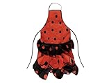 delantal lunares 60*74 cm SUNBIRD Delantal sevillana rojo lunares