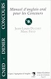 cours cned concours personnel de direction  Manuel d\'anglais oral pour les concours (1 livre + 1 cédérom)