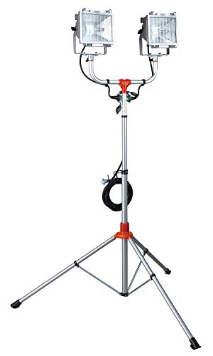 Amazon | ハタヤ (HATAYA) 防雨型スタンド付ハロゲンライト 500W×2灯 