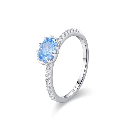 Bague de mariage argent éternité sertie d'un solitaire ovale étincelant