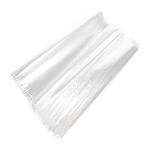 LIFKOME 200Pcs Heat Shrink Bags Clear Packaging Film for Crafts High Transparency Material for Candles Wine Bottles Soap Making and More