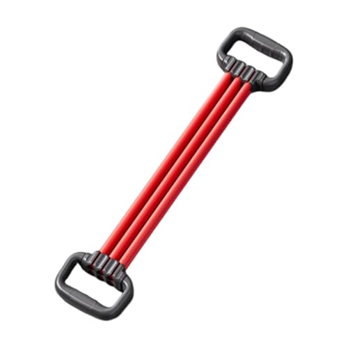 Aymzbd Chest Expander Resistance Bands 3 Detachable Ropes Adjustable Portable Lightweight Practical Chest Expansion for, Red