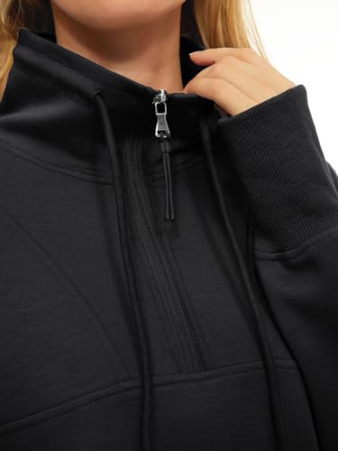 image for AUTOMET Womens Quarter Zip Half Zip Pullover Oversized Sweatshirts Hoo