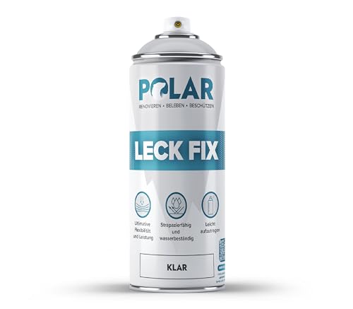Polar Klar LeakFix Spray - 400ml - Widerstandsfähiges wasserdichtes Versiegelungsmittel - Ideal für Abfluss- und Außenrohrlecks und Risse - Sofortige Reparatur und langanhaltender Schutz