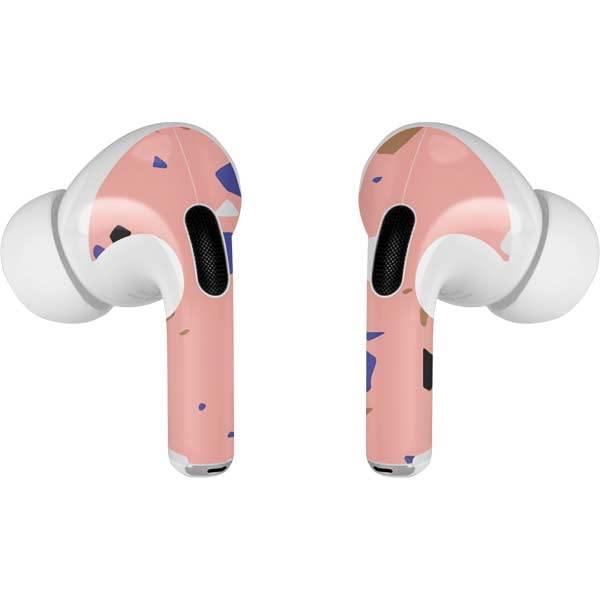 Skinit Decal Audio Skin Compatible with Apple AirPods Pro (2rd Gen, 2022) - Skinit Originally Designed Pink Terrazzo Design