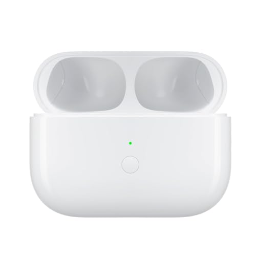 Image of Wireless Charging Case Replacement Compatible with AirPod Pro 1st & 2nd Generation, AirPod Pro 2 Charging Case with Bluetooth Pairing Sync Button,White(No Headphones)