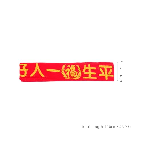 LOGOFUN 20pcs Handmade Single Layer Woven Red Waist Belt with Blessing Pendant for Auspicious Good Luck Protection Unisex Accessory2