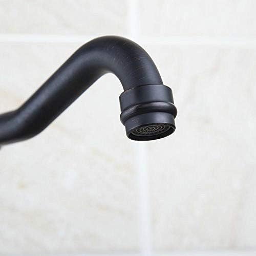 Robinet mitigeur mural bronze noir pivotant pour gagner de la place