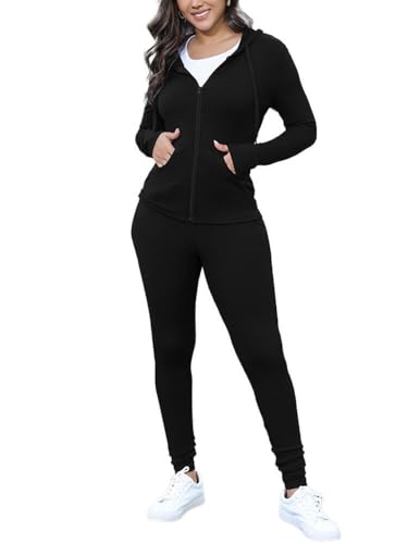 Nimsruc Two Piece Outfits for Women Casual Bodycon Sweatsuits