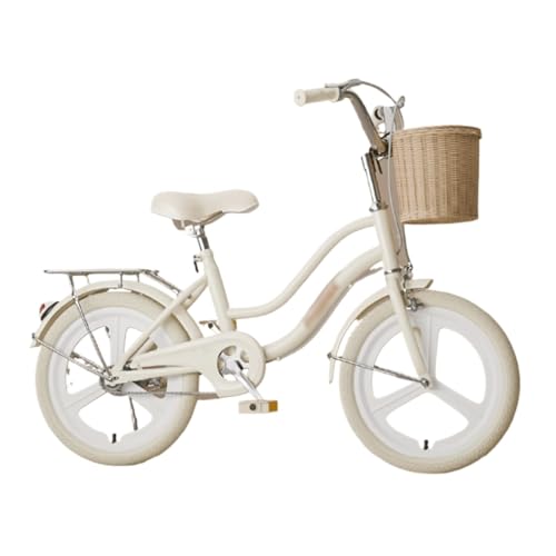 Bicicleta Bicicleta for niños de 16 a 22 Pulgadas, for niños y niñas, Altura de 32 a 60 Pulgadas, Freno de contrapedal, Cesta Tejida y Timbre. correpasillos