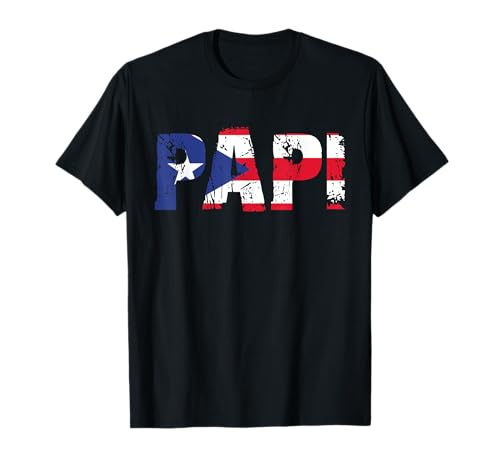 Puerto Rico Bandera Papi Puertorriqueños Boricuas Camiseta