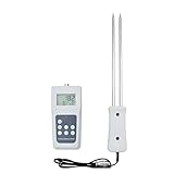 MEIVIYA Grasfeuchtigkeitsmessgerät, Sonde kann als Einzelstab ausgewählt Werden, die Länge kann verlängert Werden, der Messbereich beträgt 5-82%, die Genauigkeit beträgt 0,5%