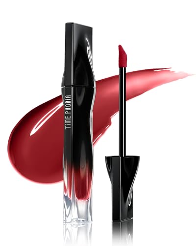 TIMEPHORIA STELLAR DUST LIP STAIN-Long Lasting, Waterproof and Transferproof Lip Tint, Glossy Finish Lip Gloss, Lightweight Lipstick, High Coverage, Stocking Stuffers For Teen Girls (09 ENIGMA)