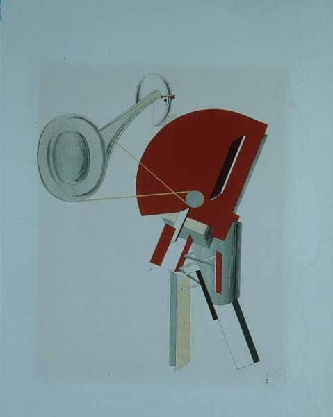 Poster Lissitzky 50 x 70 cm toile anti-reflet pour mur vide moderne