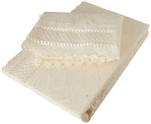 Literie Super King Balmoral, tissu polycoton doux crème haut de gamme