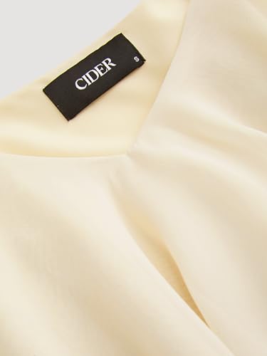 CIDER Y2k Shirt Ruffle Hem Knotted Mesh Cami Top Sleeveless Layered Babydoll Spaghetti Strap Tank Blouses3