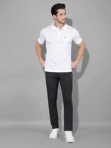 Image of Dollar Cotton Rich Fabric Printed Men's Polo T-Shirt | All-Over Prints | Embroidery Logo Branding on Pocket | Wide Array of Attractive Colours & Prints