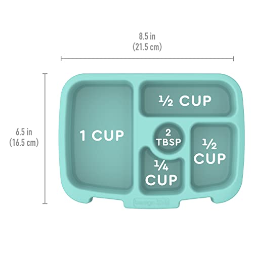 Bentgo® Kids Tray with Transparent Cover - Reusable, BPA-Free, 5-Compartment Meal Prep Container with Built-In Portion Control for Healthy, At-Home Meals & On-the-Go Lunches (Seafoam) - Image 5