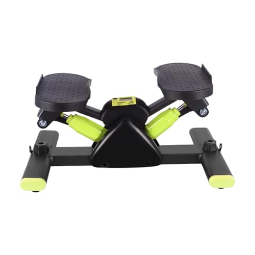 Fitness Step Machine, Efficiënte Cardio, 50 x 32 x 22 cm, zijwaartse schommelingen, fitnessstepper, rockstepper, instelbare weerstand, voor fysieke training, groen