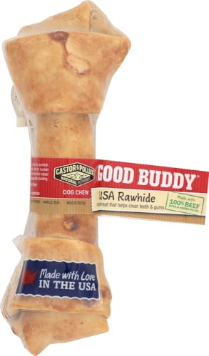 Castor & Pollux Good Buddy Dog Treat - Rawhide Bone With Natural Chicken Flavor, 6-7