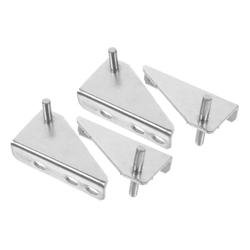 HOUDERCO 4 piezas Bisagras para Frigorífico Inoxidable Recambio con Diseño Moderno y Espaciamiento Instalación para Puertas de Congelador Accesorio Duradero y Resistente al