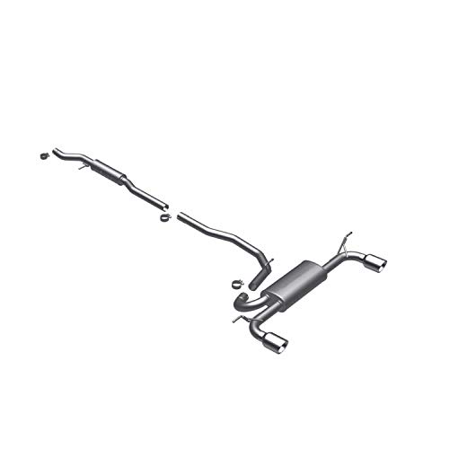 MagnaFlow Cat-Back Performance Exhaust System 16871 - Street Series, Stainless Steel 2.5in Main Piping, Dual Split Rear Exit, Polished Finish 4in Exhaust Tip - Edge/MKX Performance Exhaust Kit