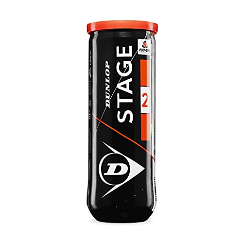 DUNLOP Pallina da tennis Stage 2 Arancione - per principianti e bambini sul campo centrale (1x3 Pet)