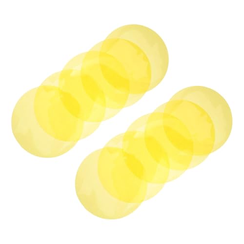 Anneome 10 Stück Teiliges Farbwechsel-Folien Rund Selbstklebend für Deckenleuchten LED Spot Lichtfilter Gel Folien Warmton Farbkorrektur für Studio und Wohnraumbeleuchtung