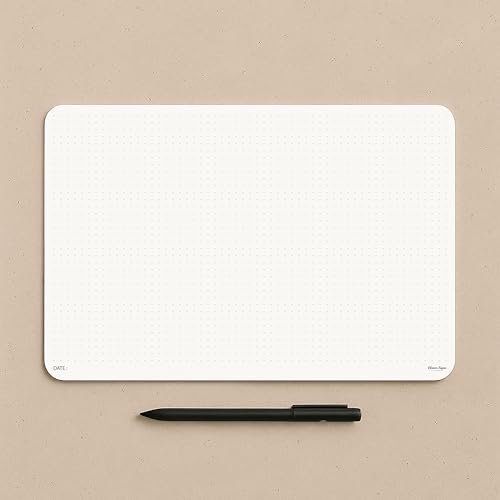 Image of CLEVER SIGNS A4 Dot Grid Notepad (8,3 inch x 11,7 inch)- Large Dotted Memo Desk Pads-Premium Paper with Cardboard Back Support - Ideal for Note-taking, Planning, Sketching, and Journaling