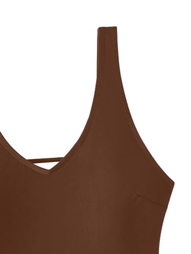 Image of Foxiny Sexy Backless Cheeky High Cut Leg Thong V Neck One Piece Swimsuit