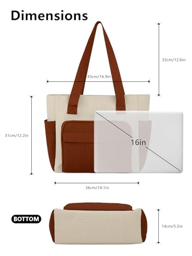 Image of Tote Bag for Women, Lightweight Handbag Bags, Shoulder Hobo Bag for Daily, Travel, School, Teacher