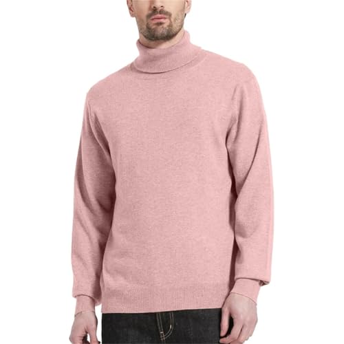 Men's Slim Fit Ribbed Turtleneck Knit Sweater Vintage Style Warm Long Sleeve Pullover4