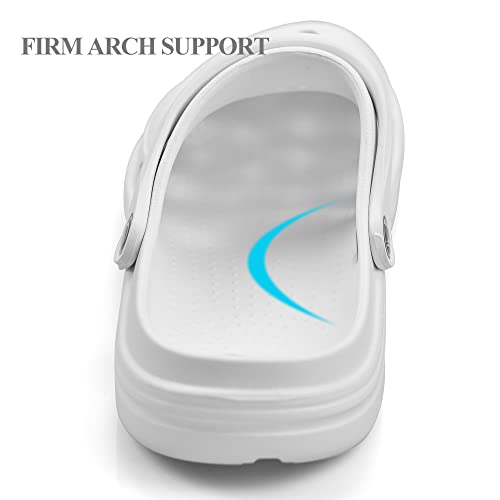 Image of PIMIO Garden Clogs for Women and Men,Slip On Work Shoes with Arch Support,Womens Mens Quick-Dry Water Shoes Casual Sandals,Comfortable Slippers