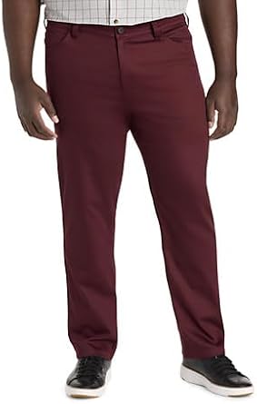 Oak Hill by DXL Mens Big and Tall Straight Fit 5-Pocket Tech Pants