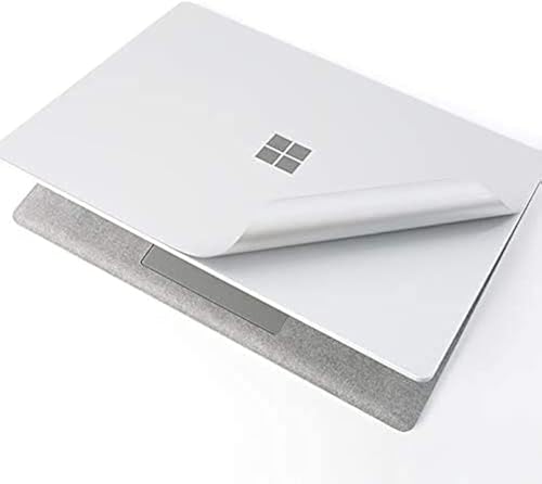 Image of XSKN Pure Color Full Body Bubble Free Computer Vinyl Decal Sticker Cover Protective Skin for Microsoft Surface Laptop 1 2 3 4 5 Model Computer (Surface Laptop 1&2 13.5 inch, Silver)