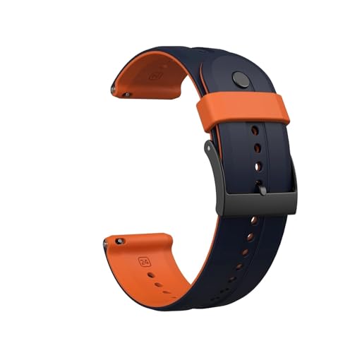 24mm 2FVJQxgɓKSuunto 7/9 Baro/Spartan(Blue orange,For Suunto D5)