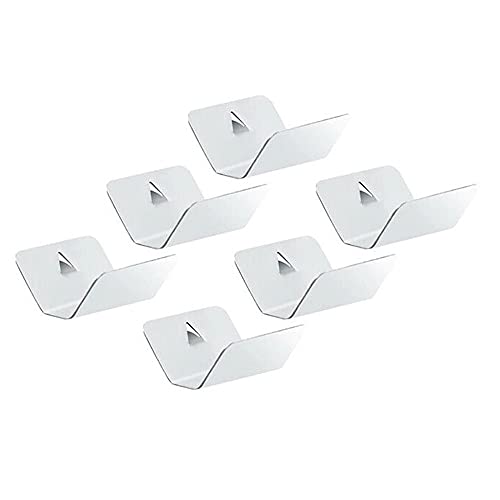 6 x Universal-Befestigungsclips für Windschutz- und Regenrinne aus Edelstahl, robust, für Windabweiser